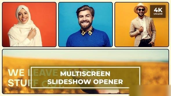 Videohive Multiscreen Slideshow | Split Screen Opener | Dynamic Intro Openers template preview