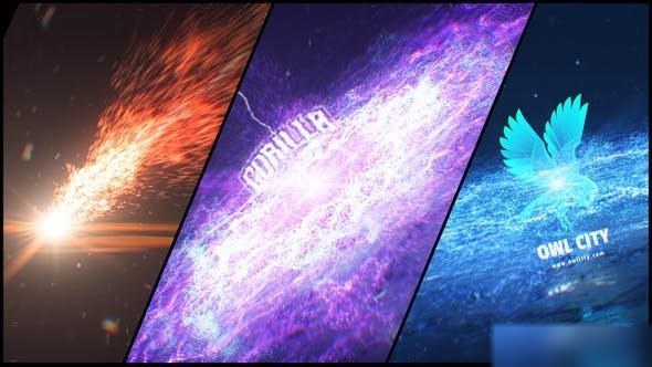 Videohive Particle Hit Logo Reveal Logo Stings template preview