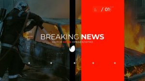 Videohive Glitch Breaking News Broadcast-packages template preview
