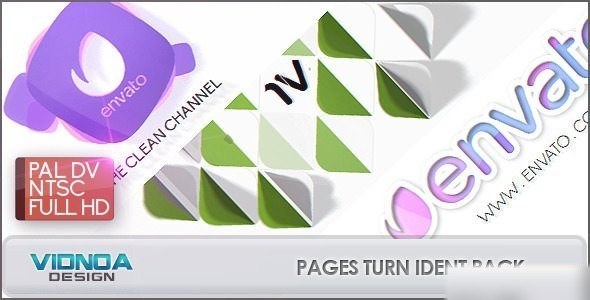 Videohive Pages Turn Ident Pack