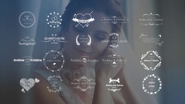 Wedding Title V.2 Video Displays template preview
