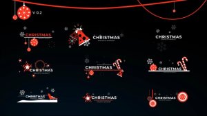 Videohive Christmas Icon Titles V 0.2 Elements template preview