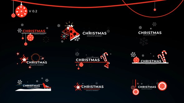 Videohive Christmas Icon Titles V 0.2 Elements template preview