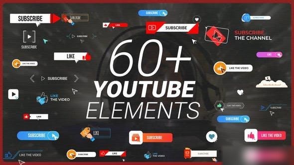 Videohive Youtube Subscribe Pack 29700822 Titles template preview