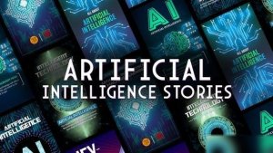 Videohive Artificial Intelligence Stories Openers template preview
