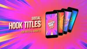 Social Hook Titles for Reels & Shorts Logo Stings template preview