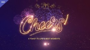 Videohive Cheers Gold line Logo Stings template preview