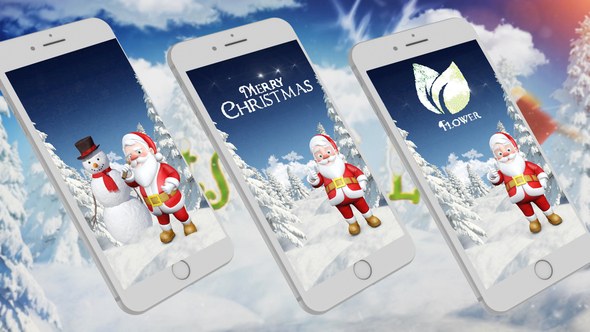 Videohive Instagram Story from Santa 4 Titles template preview