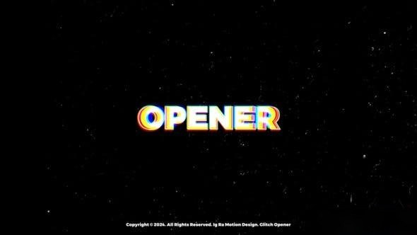 Videohive Glitch Intro 51956368 Openers template preview
