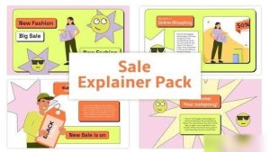 Videohive Sale Explainer Animation Scene Pack Elements template preview