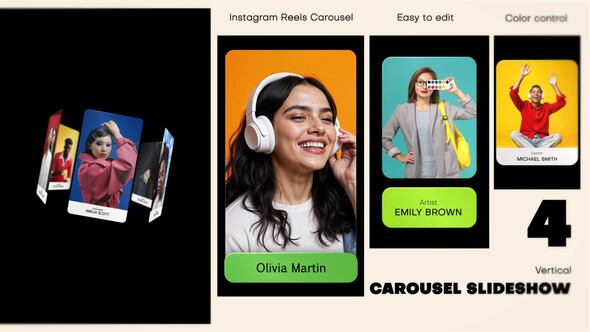 Videohive Vertical Carousel Instagram Reels Product Promo template preview