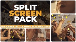 Videohive Split Screen Pack Video Displays template preview