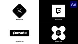Videohive Minimal Logo Pack for After Effects Logo Stings template preview