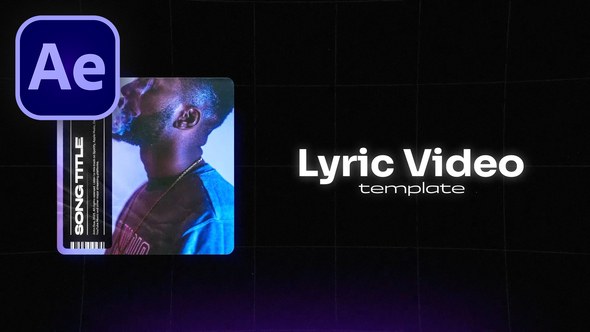 Videohive Grid - Lyric video template for After Effects Product Promo template preview