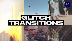 Videohive Vertical Glitch Transitions 58951391 Elements template preview