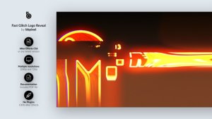 Videohive Fast Glitch Logo Reveal Logo Stings template preview