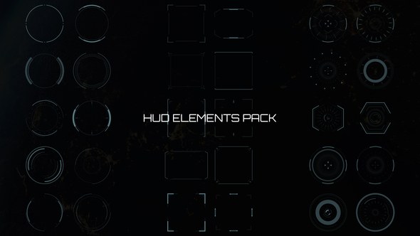 Videohive HUD Elements Pack 39763575 Infographics template preview