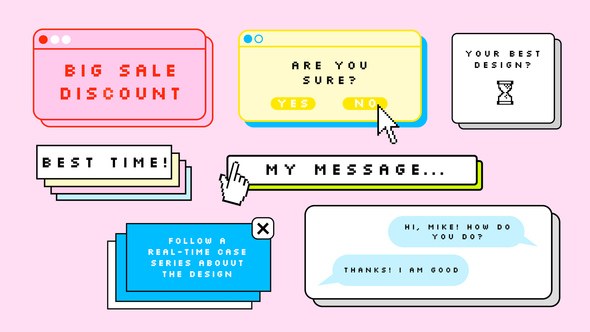 Videohive Pixel Titles 56836844 Titles template preview