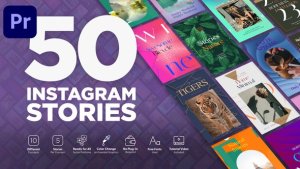 Fashion Instagram Stories Premiere Pro template preview