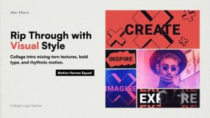 Videohive Collage Logo Opener Logo Stings template preview