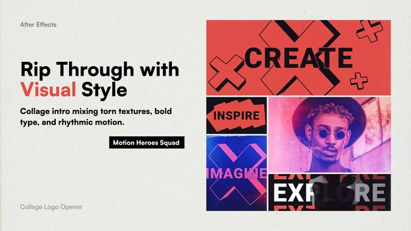 Videohive Collage Logo Opener Logo Stings template preview