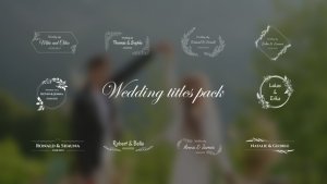 Videohive Wedding Titles  AE Titles template preview