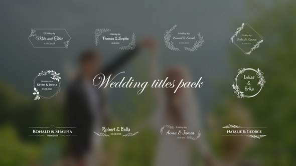 Videohive Wedding Titles  AE Titles template preview