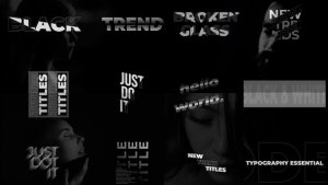 Videohive Typography Titles | After Effects 37481453 Titles template preview