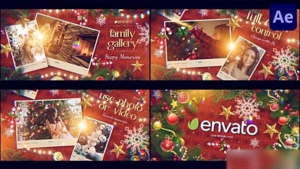 Videohive Christmas Photo Slideshow for After Effects Openers template preview