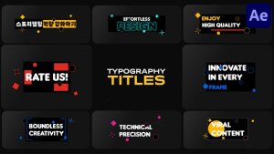 Videohive Typography Titles for After Effects 52876364 Titles template preview