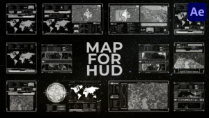Videohive Map For HUD for After Effects Elements template preview