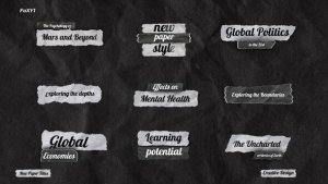 Videohive Paper Titles // After Effects Titles template preview