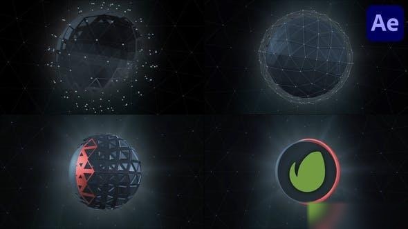 Videohive HiTech Futuristic Ball for After Effects Logo Stings template preview