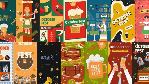 Videohive Oktoberfest Stories 54285731 Elements template preview