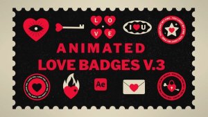 Videohive Animated Love Badges V.3 Elements template preview