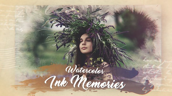 Videohive Watercolor Ink Memories Openers template preview