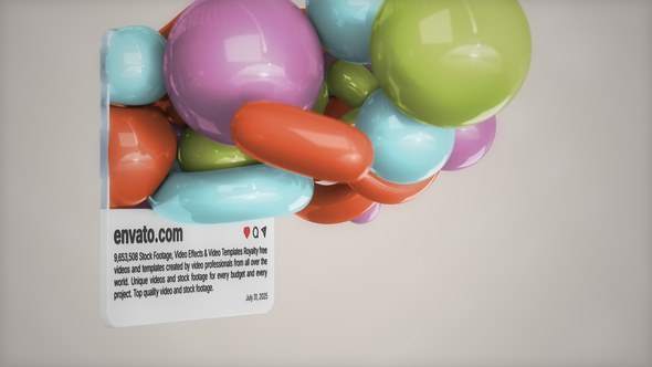 Videohive Balloons Post Logo Reveal Logo Stings template preview