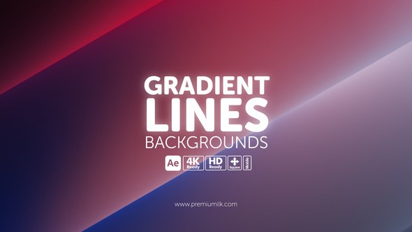 Videohive Gradient Lines Backgrounds Elements template preview