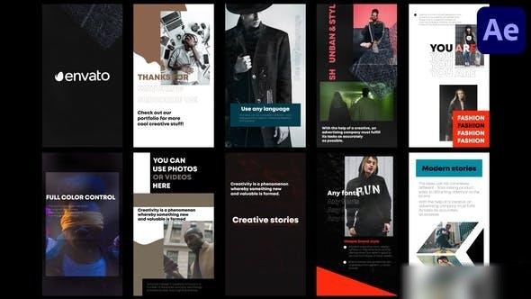 Videohive Creative Modern Stories for After Effects Openers template preview
