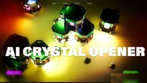 Videohive 3D Abstract Glitch AI Cristal Animation Opener IT Openers template preview