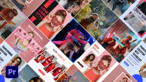 DualColor Instagram Feed Post PR Premiere Pro template preview