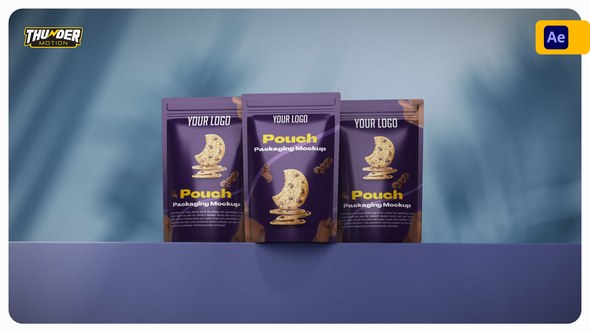 Videohive 3D Pouch Packaging Mockup Product Promo template preview