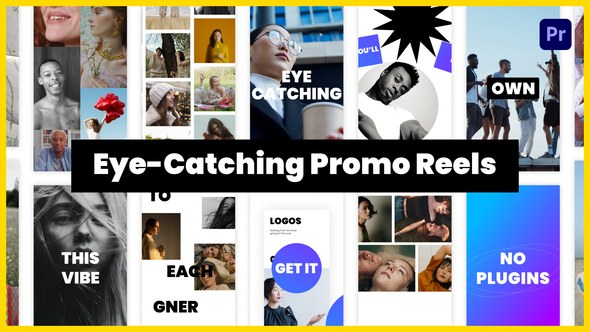 Eye-Catching Promo Reels and Stories | Premiere Pro Premiere Pro template preview