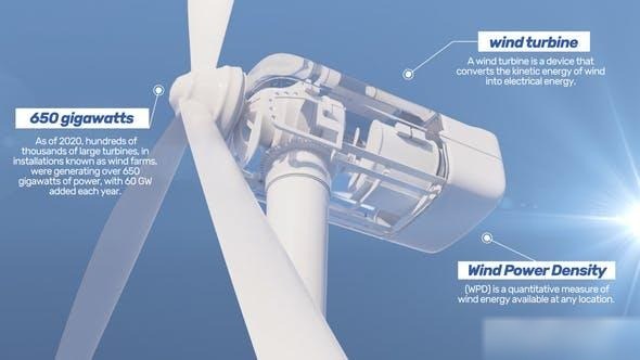 Videohive Wind Turbine Logo Reveal Logo Stings template preview