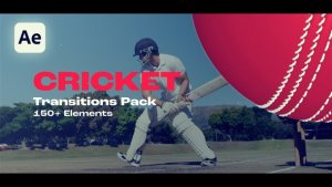 Videohive Cricket Transitions Elements template preview