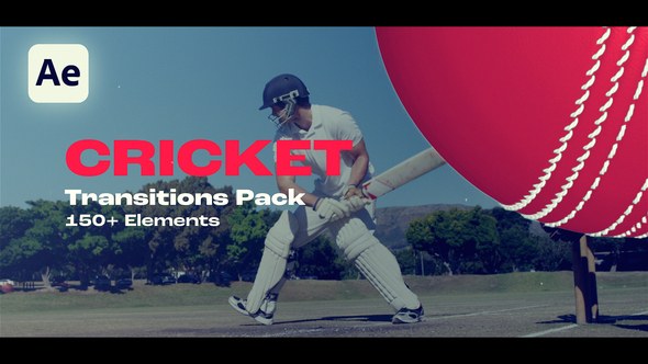 Videohive Cricket Transitions Elements template preview