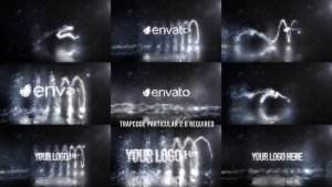 Videohive Glowing Particals Logo Reveal 37 : Silver Particals 02 Broadcast-packages template preview