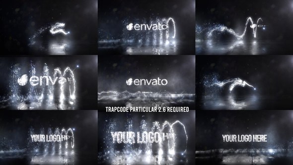 Videohive Glowing Particals Logo Reveal 37 : Silver Particals 02 Broadcast-packages template preview