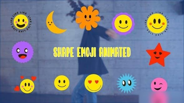 Videohive Funny Emoji Elements Animation Scene Elements template preview