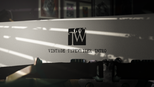 Videohive Production Company Vintage Typewriter Intro Openers template preview